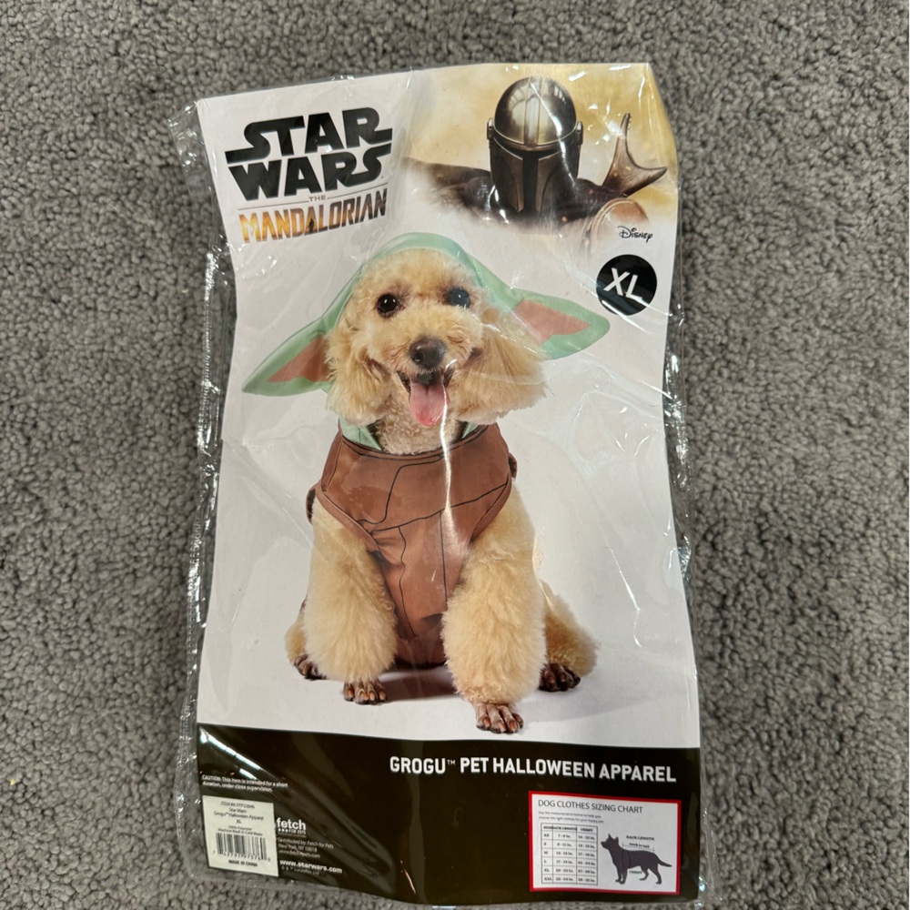 Dog Yoda Costume New in bag